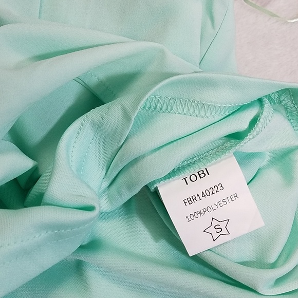 NWT Tobi Mintgreen & Black Lace Romper - Picture 8 of 8